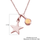 Ethiopian Welo Opal 2 Pcs Pendant with Chain (Size 20) with Lobster Clasp in Rose Gold Overlay Sterling Silver