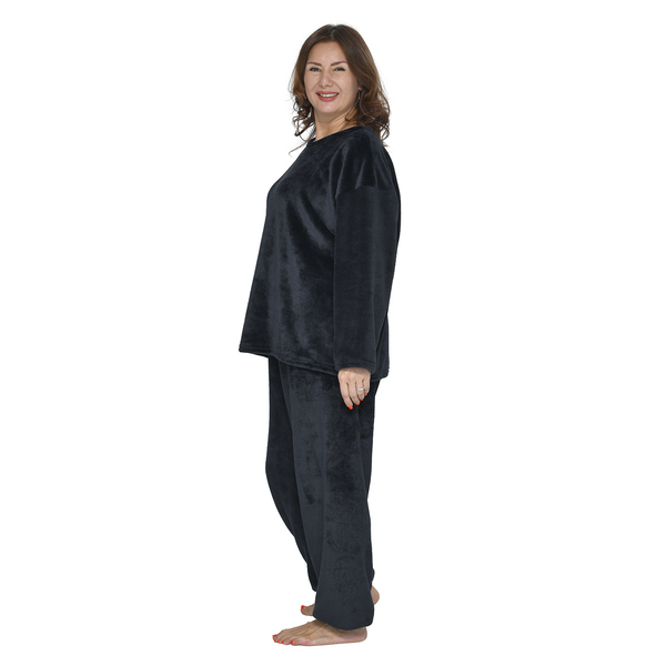 Fleece Loungewear (Size 10-18) - Black