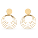 Earrings (With Push Back) in Yellow Gold Tone