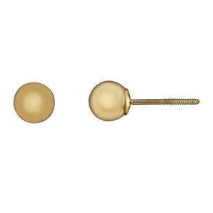 New York Close Out Deal 9K Yellow Gold Stud Earrings (with Push Back)