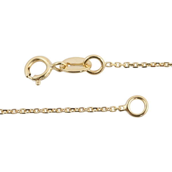 9K Yellow Gold Necklace (Size- 20) with Spring Clasp