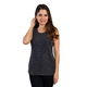 TAMSY Embellished Sleeveless Top - Black and Silver