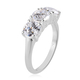 Lustro Stella - Sterling Silver Ring Made with Finest CZ 4.38 Ct.