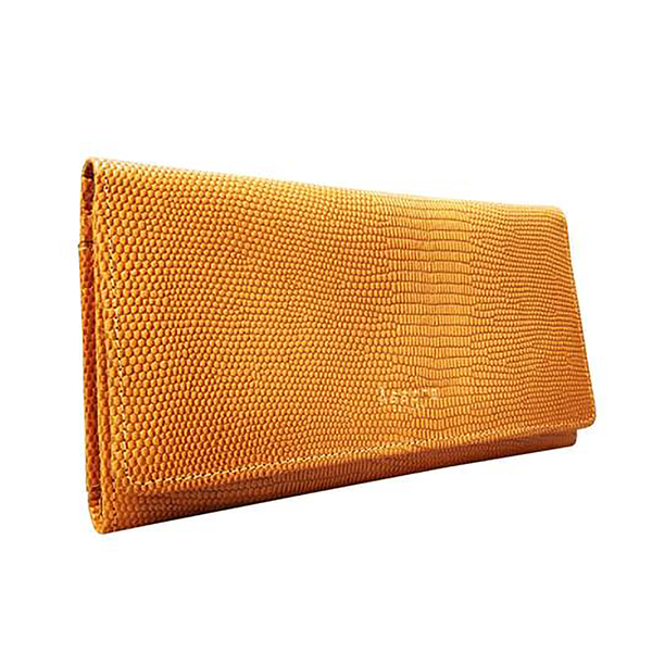 Assots London CLAIRE - 100% Genuine Leather Wallet (20x1.5x10cm) - Ochre