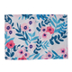 Set of 4 - Waterproof Floral Pattern Kitchen Placemat (Size 41x29Cm) - Sky Blue and Multi