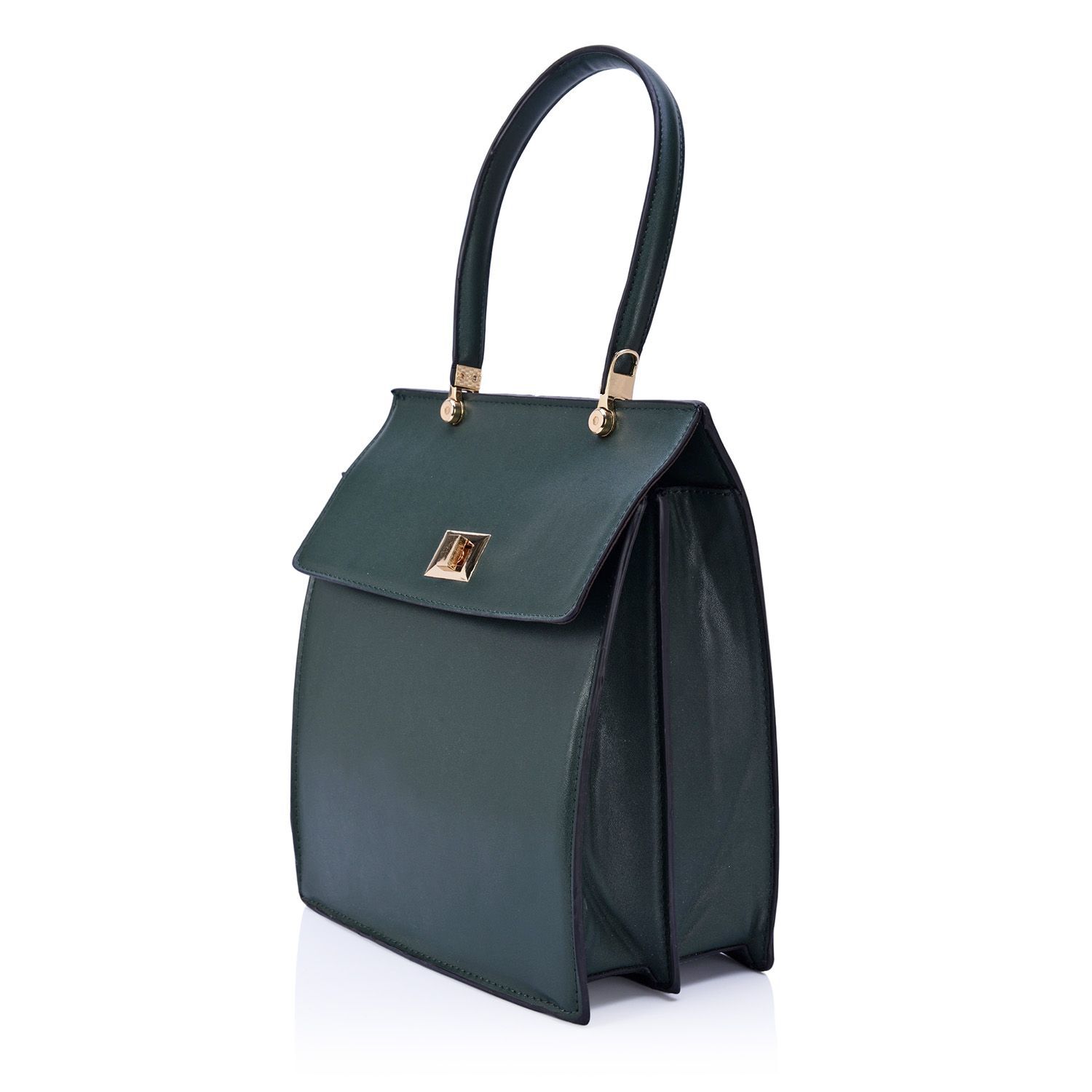 Alderley Olive Green Colour Grab Bag (Size 30x26x12 Cm)