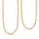 Hatton Garden Close Out - 9K Yellow Gold Flat Curb Chain (Size - 20) with Lobster Clasp, Gold Wt. 18