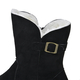 Faux Fur Inside Winter Boots with Buckle (Size 6) - Black