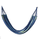 Indoor Outdoor Colourful Striped Camping Hammock (Size 80x2 Cm) - Blue & Multi