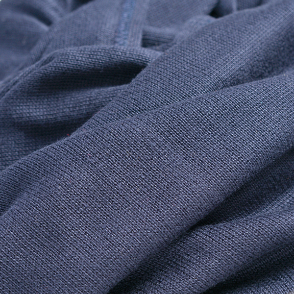 Navy Blue Colour Cowl Neck Pattern Cardigan