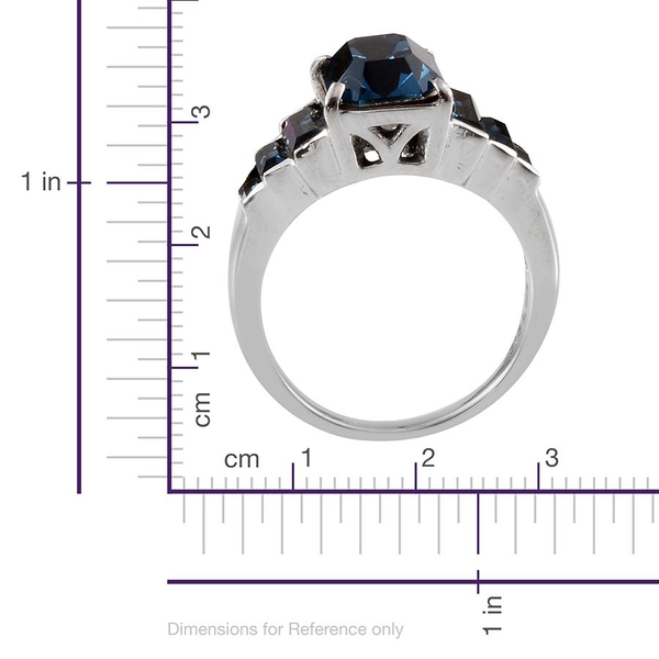 - Montana Crystal (Oct 3.00 Ct) Ring in ION Plated Stainless Steel 4.300 Ct.