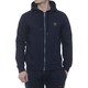 19V69 ITALIA by Alessandro Versace Hooded Zip Front Sweatshirt (Size L) - Navy