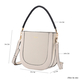 PASSAGE Hobo Bag with Detachable Long Strap (Size 26x24x8 Cm) - Ivory