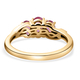 African Ruby (FF) Ring in 14K Gold Overlay Sterling Silver 1.25 Ct
