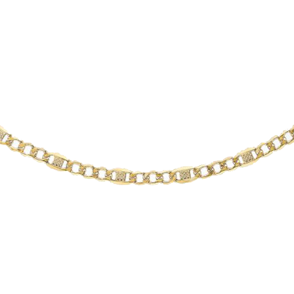 Hatton Garden Close Out Deal- 9K Yellow Gold Curb Chain (Size - 20) with Lobster Clasp, Gold Wt. 4.0