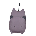 Cat Pouch with Zipper Closure (Size 17x8Cm) - Purple