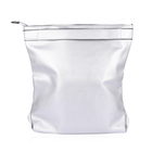 Sofia Metallic Fold Over Clutch Bag (Size 32x25x12 Cm) - Silver