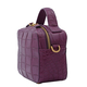 Close Out Deal - Exotic Crocodile Skin Crossbody Bag with Shoulder Chain Strap (Size 18x13x8Cm) - Purple Pink