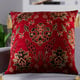 Set of 2 - Turkish Cushion Covers with Zipper Closure (Size 44x42 cm) - Red & Multi
