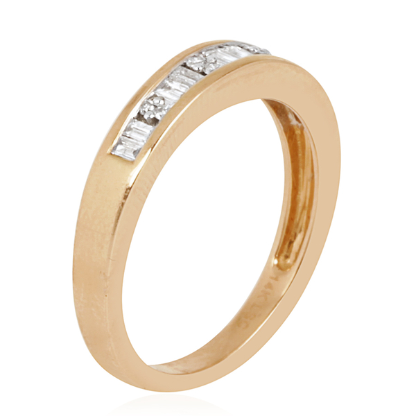 Close Out Deal 14K Y Gold Diamond (Rnd) Bridal Set Ring 0.750 Ct.