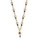 Diopside and Natural Cambodian Zircon Necklace (Size - 18) in 14K Gold Overlay Sterling Silver 5.12 