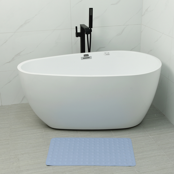 Latex Anti-Slip Bath Mat (Size 40x70Cm) - Blue