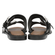 RAVEL Kintore Double Buckle Strap Leather Sandal (Size 4) - Black