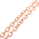 Rachel Galley Allegro link Collection - Rose Gold Overlay Sterling Silver Necklace (Size 20), Silver wt 38.95 Gms