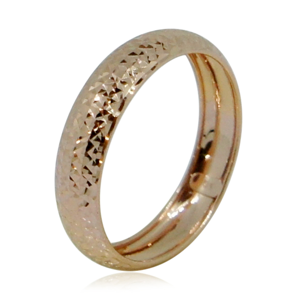Royal Bali Collection 9K R Gold Diamond Cut Band Ring