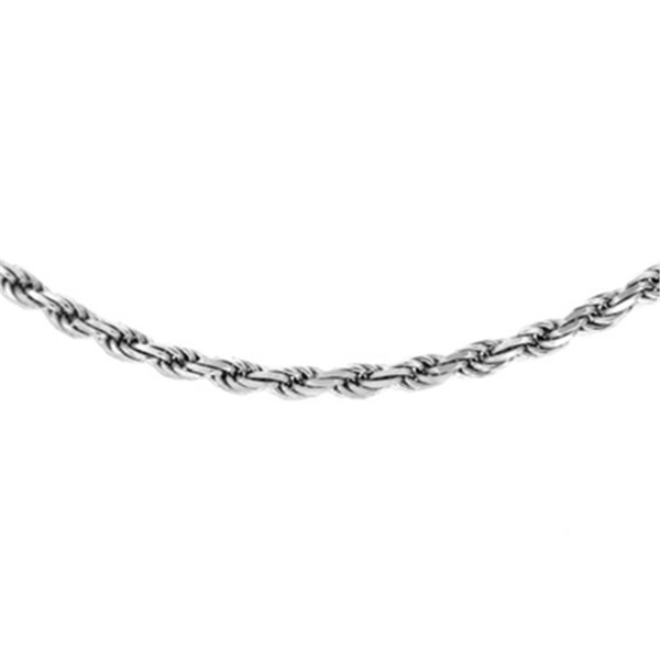 Close Out Deal 9K W Gold Diamond Cut Rope Chain (Size 18), Gold wt 5.90 Gms.