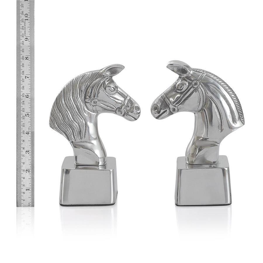 (Option 2) Home Decor - Horse Shape Aluminium Bookend