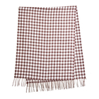 Winter New Arrival Checkered Pattern Knitted Scarf with Tassels (Size - 175x68 Cm) - Camel