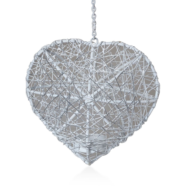 Home Decor - Heart Shape Hanging Tea Light Holder Made with Wire