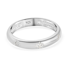 Lustro Stella Sterling Silver Solitaire Band Ring (Size Q) Made with Finest CZ
