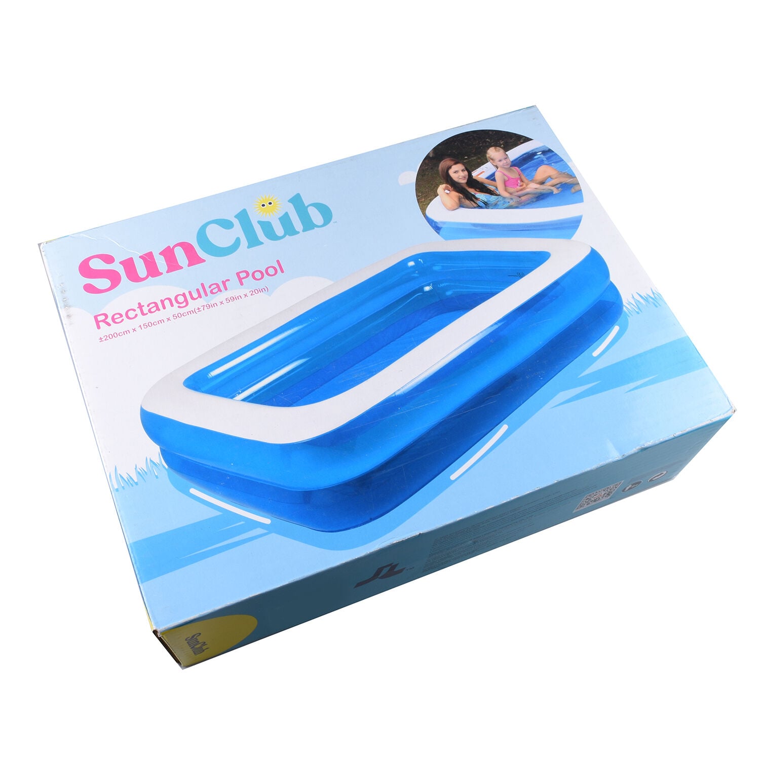 large rectangular paddling pool