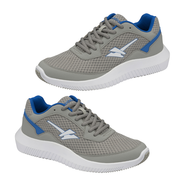 Gola Wexford Lace Up Trainer (Size 8) - Grey and Blue