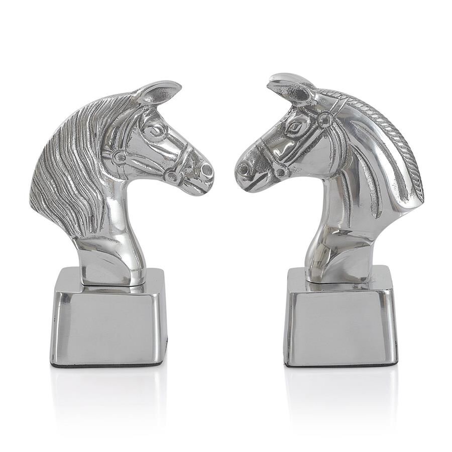 (Option 2) Home Decor - Horse Shape Aluminium Bookend