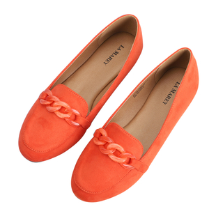 LA MAREY Loafer Shoes (Size 3) - Orange