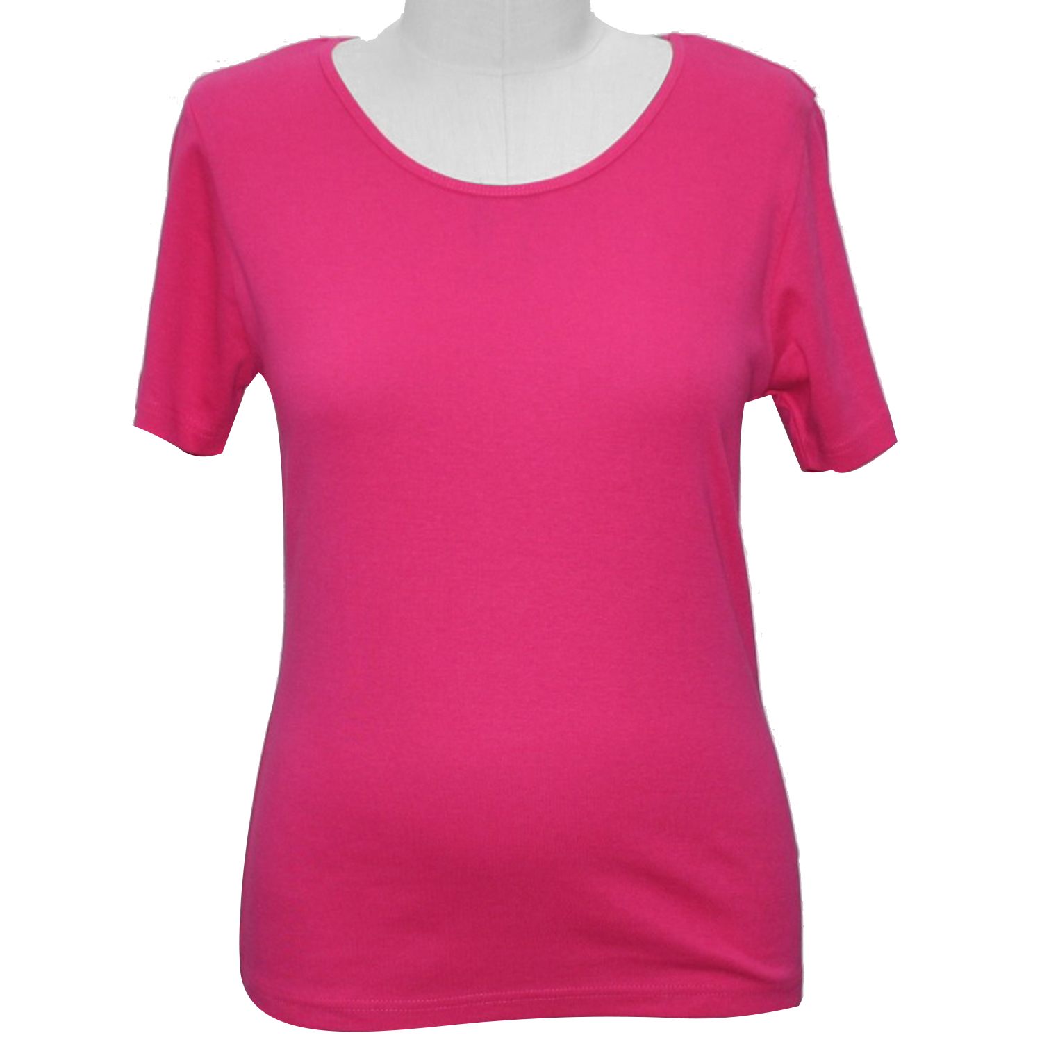 SUGARCRISP 100% Cotton Short Sleeve Rib TShirt (Size 10) - Pink