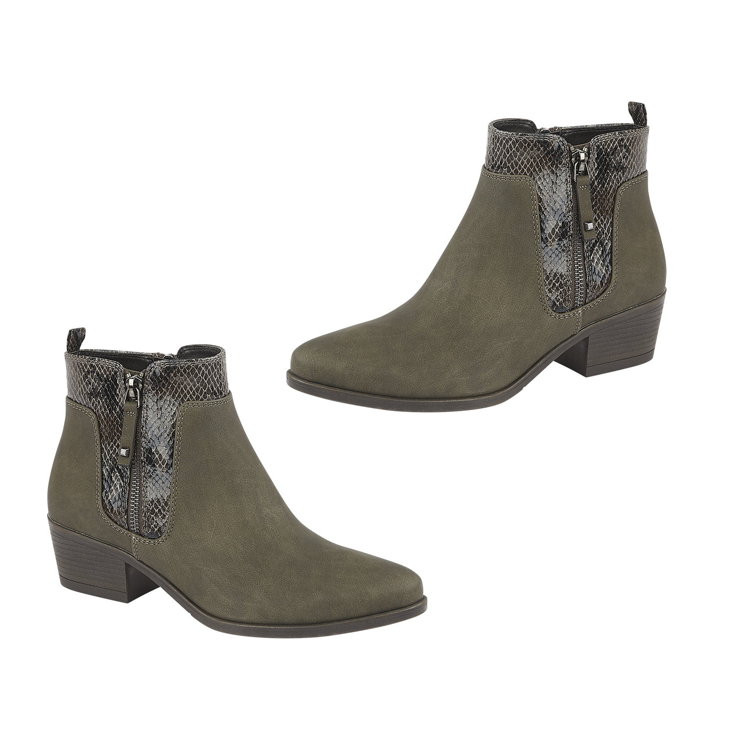 Emma Amanda Ankle Boot - Black 