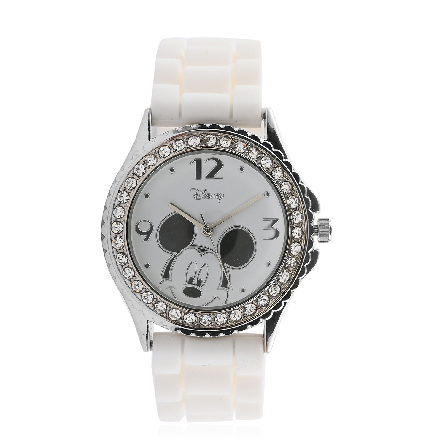 Crystal  Watches Pure White Stainless Steel  0.63 ct  0.630  Ct.
