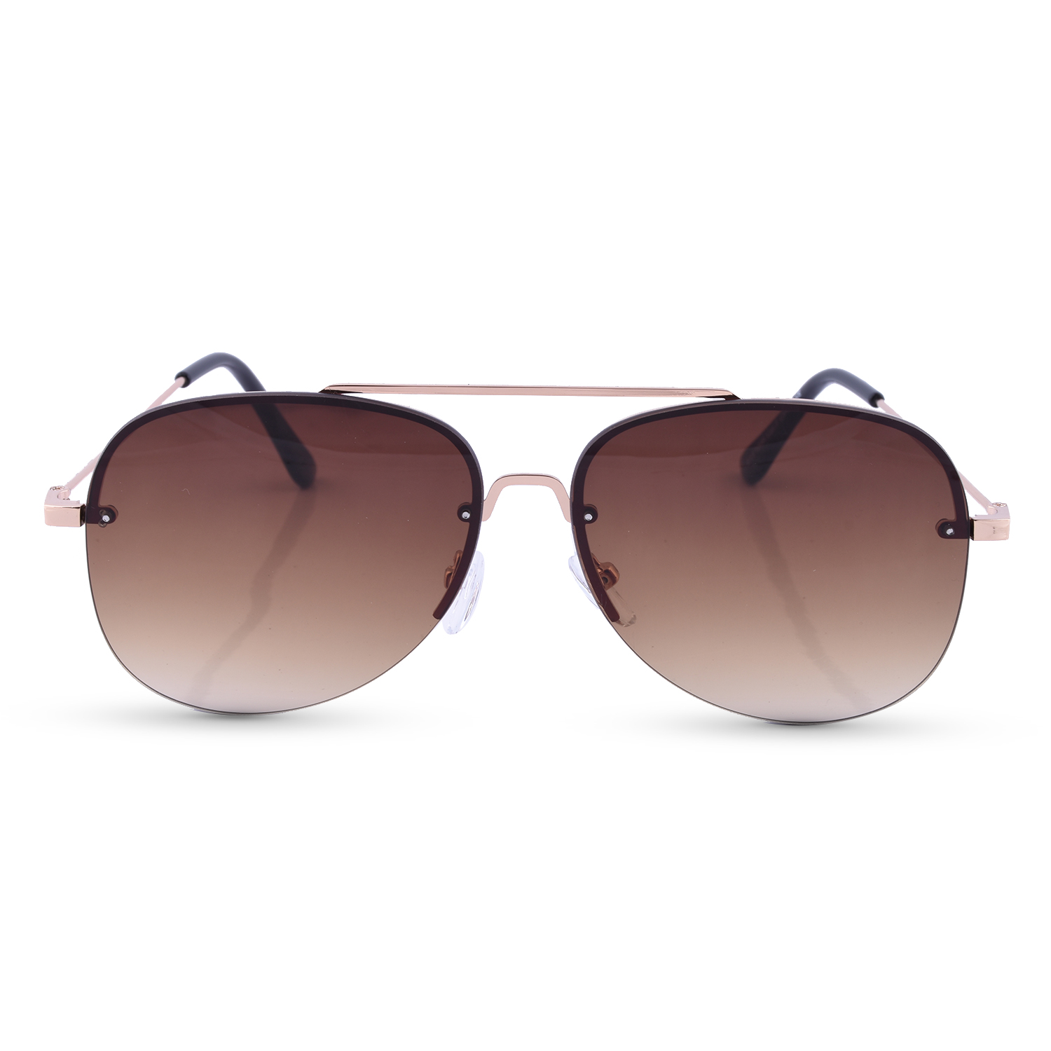 Eyecatcher Sunglasses in Silver Tone Frame and Dark Grey Tint Lenses